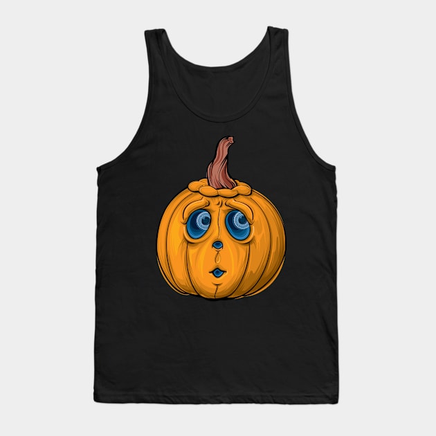 Scared Jack O Lantern - Halloween 2019 Tank Top by OfficialTeeDreams